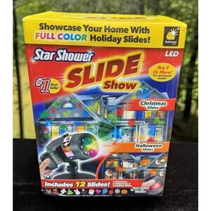 Brand New Star Shower Slide Show Christmas Bday Halloween Holiday LED Lights